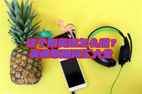 這個(gè)用英語(yǔ)怎么說(shuō)？英語(yǔ)常用詞匯大全