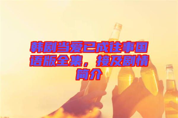 韓劇當(dāng)愛已成往事國語版全集，接及劇情簡介