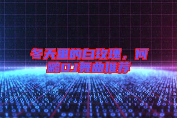 冬天里的白玫瑰，何鵬DJ舞曲推薦