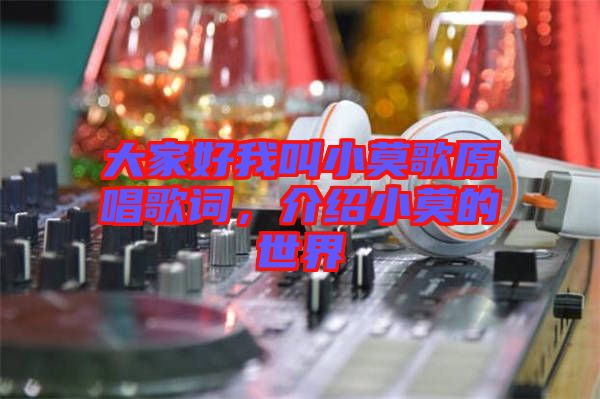 大家好我叫小莫歌原唱歌詞，介紹小莫的世界