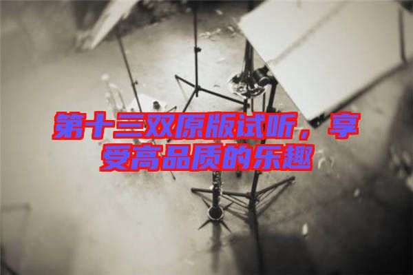 第十三雙原版試聽，享受高品質(zhì)的樂(lè)趣