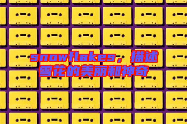 snowflakes，描述雪花的美麗和神奇