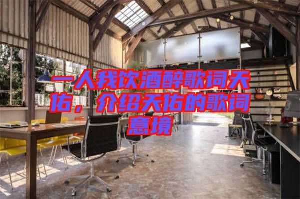 一人我飲酒醉歌詞天佑，介紹天佑的歌詞意境