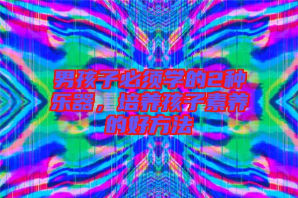 男孩子必須學(xué)的2種樂器，培養(yǎng)孩子素養(yǎng)的好方法