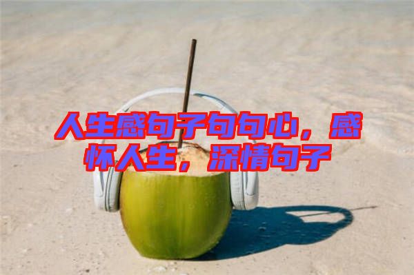 人生感句子句句心，感懷人生，深情句子
