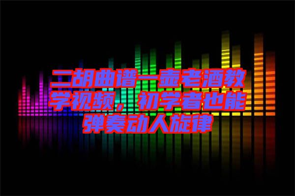 二胡曲譜一壺老酒教學(xué)視頻，初學(xué)者也能彈奏動人旋律