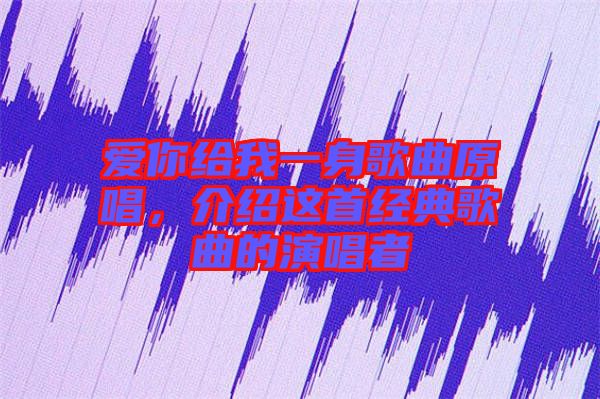 愛你給我一身歌曲原唱，介紹這首經(jīng)典歌曲的演唱者