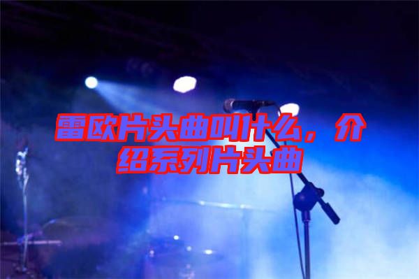 雷歐片頭曲叫什么，介紹系列片頭曲