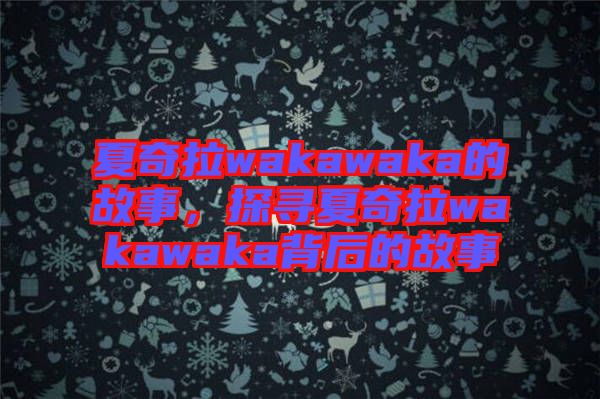 夏奇拉wakawaka的故事，探尋夏奇拉wakawaka背后的故事