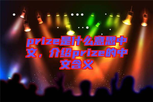 prize是什么意思中文，介紹prize的中文含義