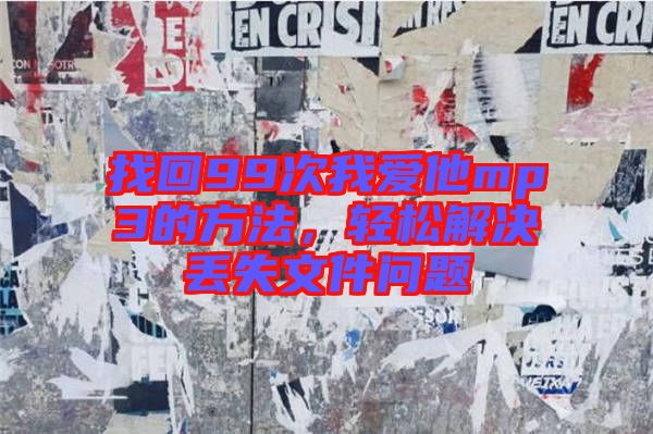 找回99次我愛他mp3的方法，輕松解決丟失文件問題