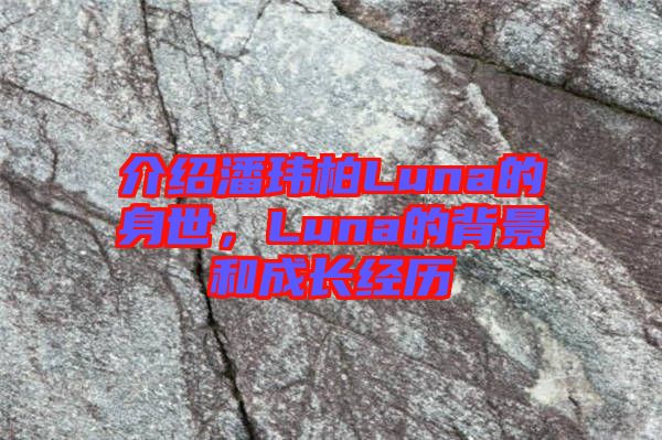 介紹潘瑋柏Luna的身世，Luna的背景和成長經(jīng)歷