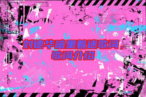 劉德華暗里著迷歌詞，歌詞介紹