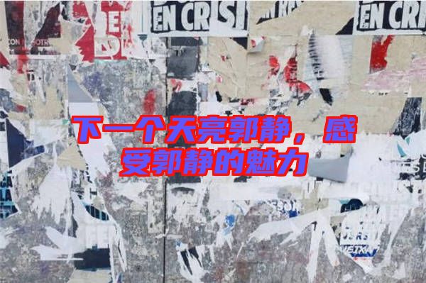 下一個(gè)天亮郭靜，感受郭靜的魅力