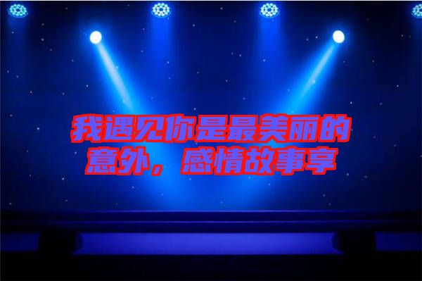 我遇見你是最美麗的意外，感情故事享