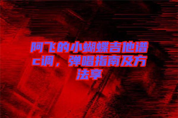 阿飛的小蝴蝶吉他譜c調(diào)，彈唱指南及方法享