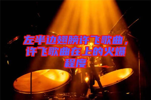左半邊翅膀許飛歌曲，許飛歌曲在上的火爆程度