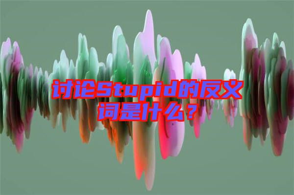 討論Stupid的反義詞是什么？
