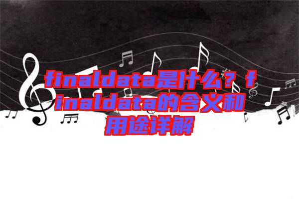 finaldata是什么？finaldata的含義和用途詳解