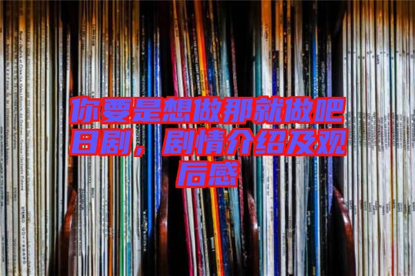 你要是想做那就做吧日劇，劇情介紹及觀后感