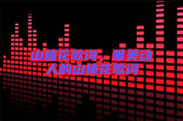 山楂花歌詞，唯美動(dòng)人的山楂花歌詞