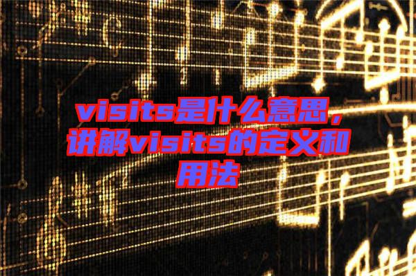 visits是什么意思，講解visits的定義和用法