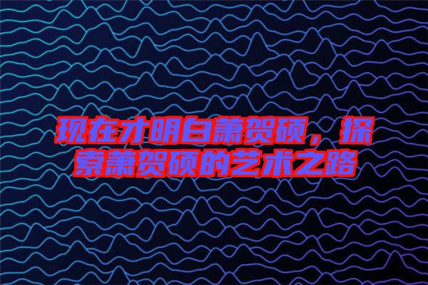 現(xiàn)在才明白蕭賀碩，探索蕭賀碩的藝術(shù)之路