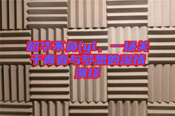 韶華不負(gl，一場關(guān)于青春與夢想的深情演繹