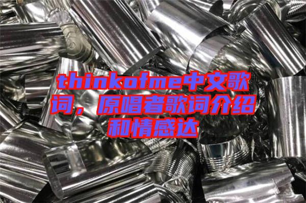 thinkofme中文歌詞，原唱者歌詞介紹和情感達(dá)