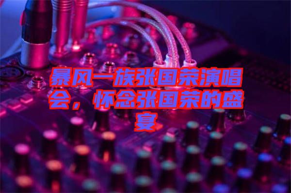 暴風(fēng)一族張國(guó)榮演唱會(huì)，懷念張國(guó)榮的盛宴