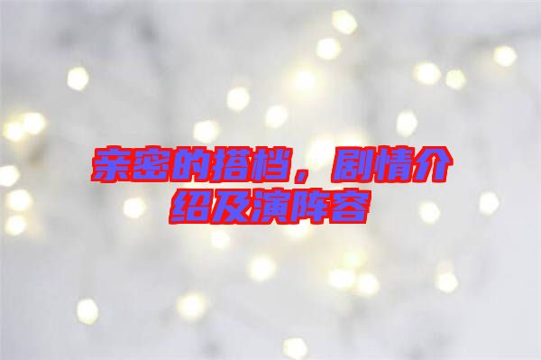 親密的搭檔，劇情介紹及演陣容