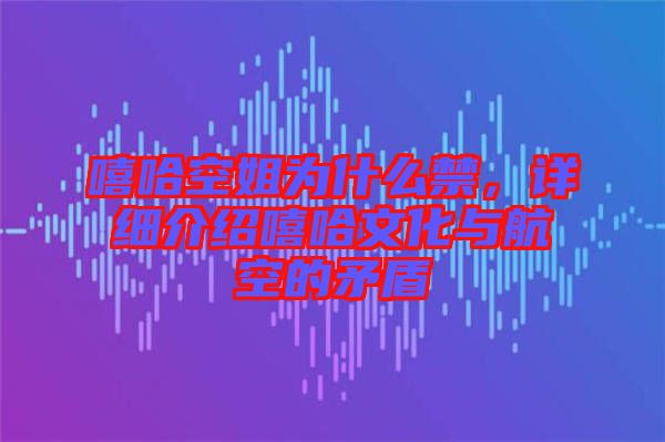 嘻哈空姐為什么禁，詳細(xì)介紹嘻哈文化與航空的矛盾