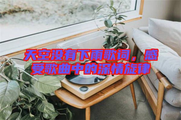 天空沒有下雨歌詞，感受歌曲中的深情旋律