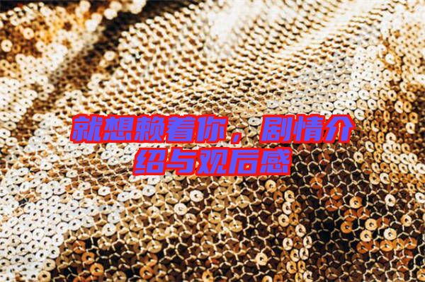 就想賴著你，劇情介紹與觀后感