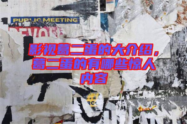 影視葛二蛋的大介紹，葛二蛋的有哪些驚人內(nèi)容