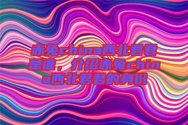 赤兔china西北君君是誰，介紹赤兔china西北君君的身份