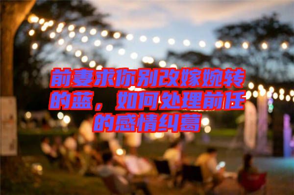 前妻求你別改嫁婉轉(zhuǎn)的藍(lán)，如何處理前任的感情糾葛