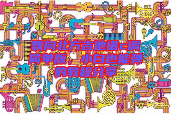飄向北方吉他譜c調簡單版，小白也能彈的教程分享