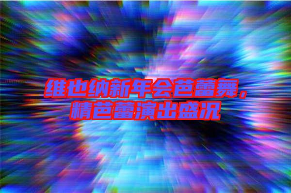 維也納新年會(huì)芭蕾舞，精芭蕾演出盛況