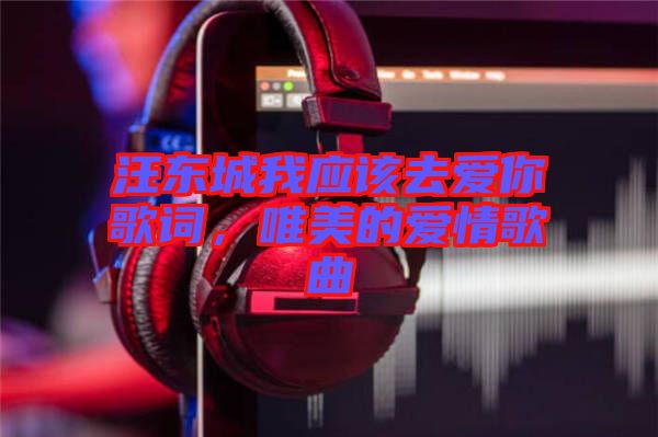 汪東城我應該去愛你歌詞，唯美的愛情歌曲