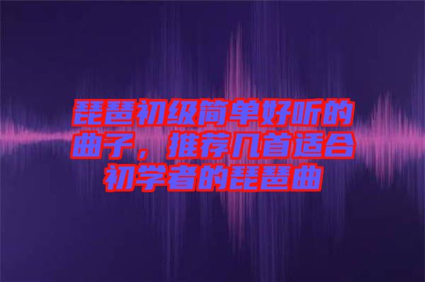 琵琶初級(jí)簡(jiǎn)單好聽(tīng)的曲子，推薦幾首適合初學(xué)者的琵琶曲