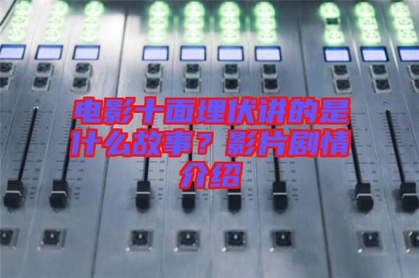 電影十面埋伏講的是什么故事？影片劇情介紹