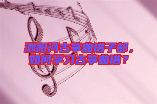瀏陽河古箏曲譜子部，如何學(xué)習(xí)古箏曲譜？