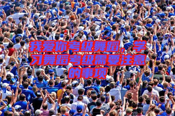 我愛你考級舞蹈，學(xué)習(xí)舞蹈考級需要注意的事項
