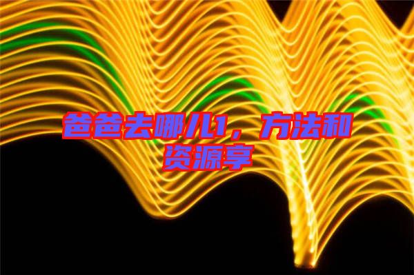 爸爸去哪兒1，方法和資源享