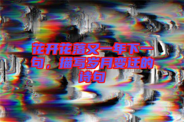花開花落又一年下一句，描寫歲月變遷的詩句