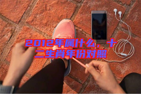 2012年屬什么，十二生肖年份對照