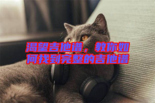 渴望吉他譜，教你如何找到完整的吉他譜