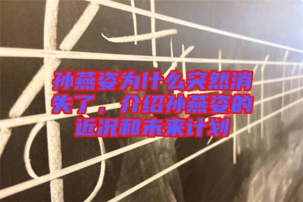 孫燕姿為什么突然消失了，介紹孫燕姿的近況和未來計(jì)劃