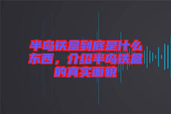 半島鐵盒到底是什么東西，介紹半島鐵盒的真實(shí)面貌